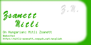 zsanett mitli business card